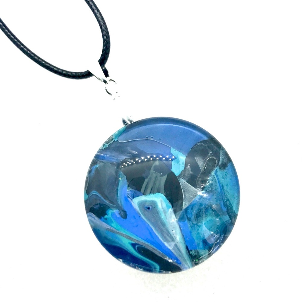 Statement Snap pendant with handmade 30mm snap SJ30 simple round StyleDot